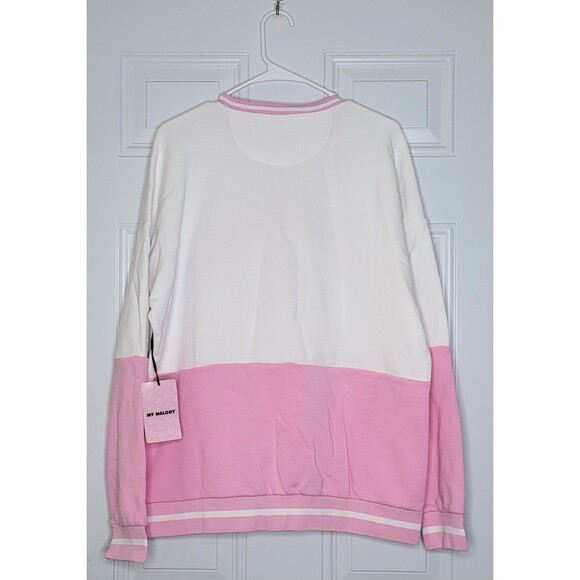 Sanrio My Melody Embroidered Panel Crewneck - BoxLunch Exclusive - Size Medium - Picture 2 of 14